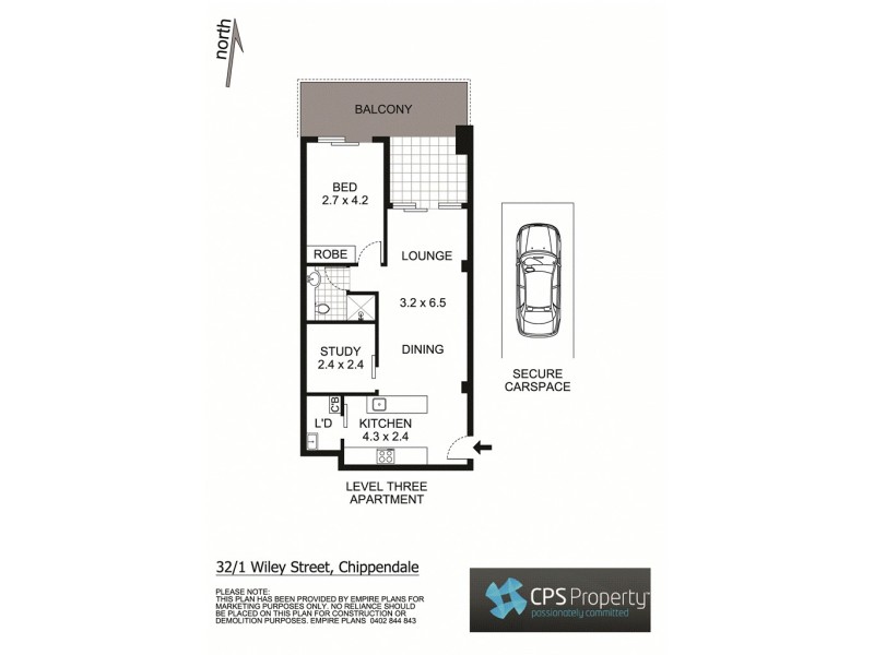 32/1 Wiley Street, Chippendale NSW 2008 Floorplan