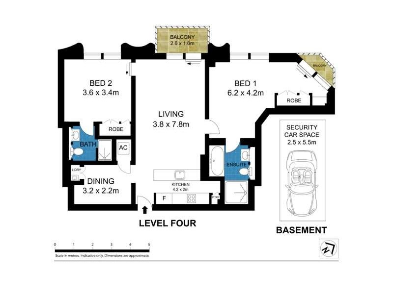 C401/2A Elizabeth Bay Road, Elizabeth Bay NSW 2011 Floorplan