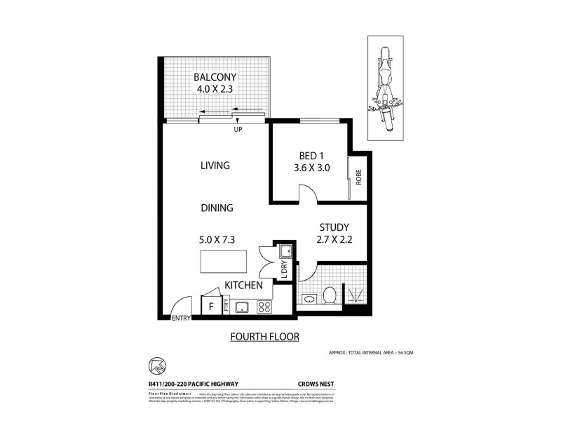 R411/200-220 Pacific Highway, Crows Nest NSW 2065 Floorplan