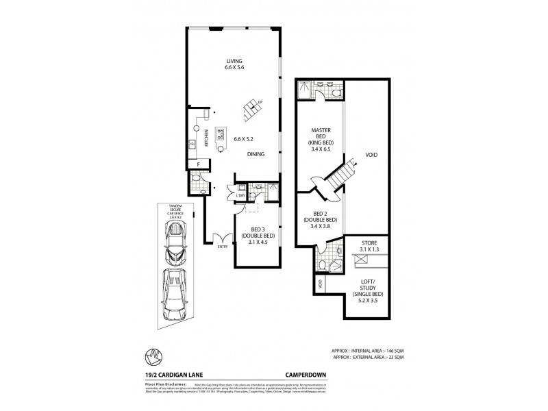19/2 Cardigan Lane, Camperdown NSW 2050 Floorplan