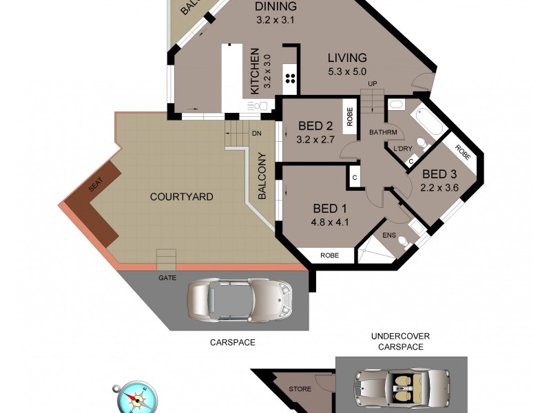 3/18 Baltic Street, Fairlight NSW 2094 Floorplan