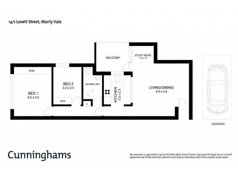 14/1 Lovett Street, Manly Vale NSW 2093 Floorplan