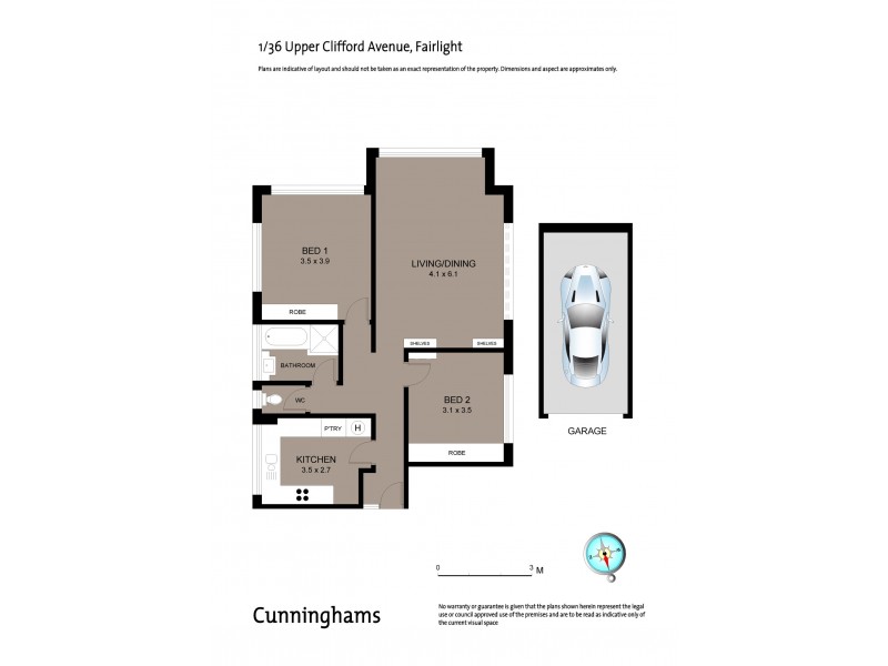 1/36 Upper Clifford Avenue, Fairlight NSW 2094 Floorplan