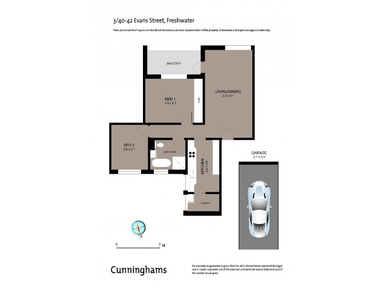 3/40-42 Evans Street, Freshwater NSW 2096 Floorplan