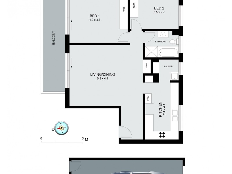 13/12 Clarke Street, Narrabeen NSW 2101 Floorplan