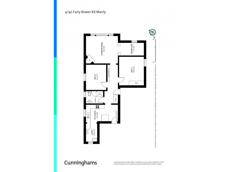 4/40 Fairy Bower Road, Manly NSW 2095 Floorplan