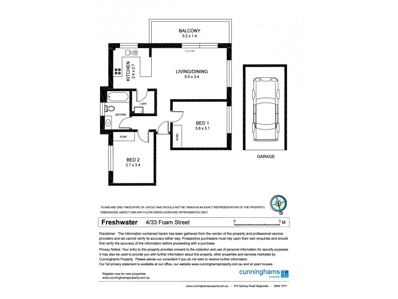 4/33 Foam Street, Freshwater NSW 2096 Floorplan