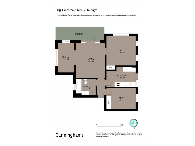 1/53 Lauderdale Avenue, Fairlight NSW 2094 Floorplan