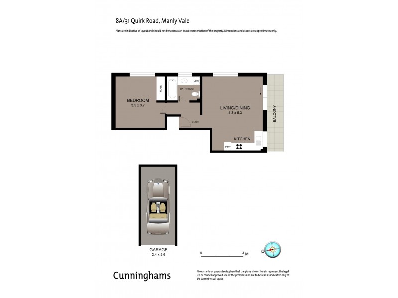 8a/31 Quirk Road, Manly Vale NSW 2093 Floorplan