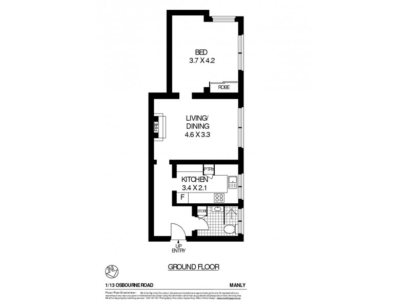 1/13 Osborne Road, Manly NSW 2095 Floorplan