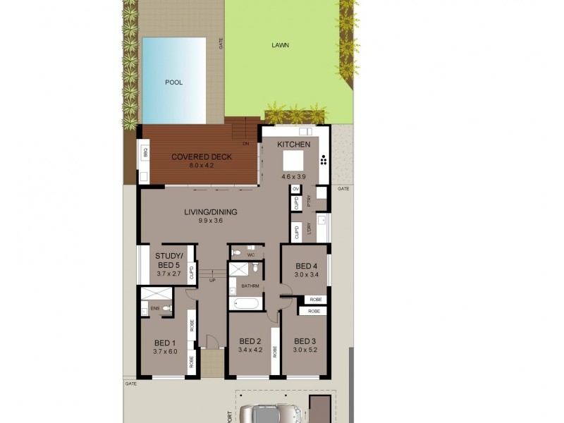114 Rose Avenue, Wheeler Heights NSW 2097 Floorplan