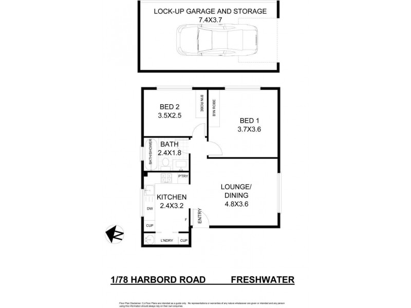 1/78 Harbord Road, Freshwater NSW 2096 Floorplan