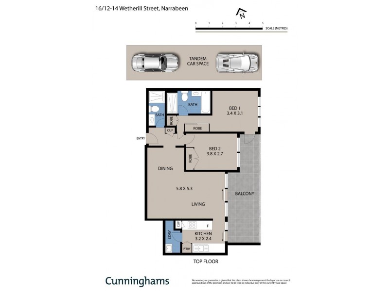 16/12-14 Wetherill Street, Narrabeen NSW 2101 Floorplan