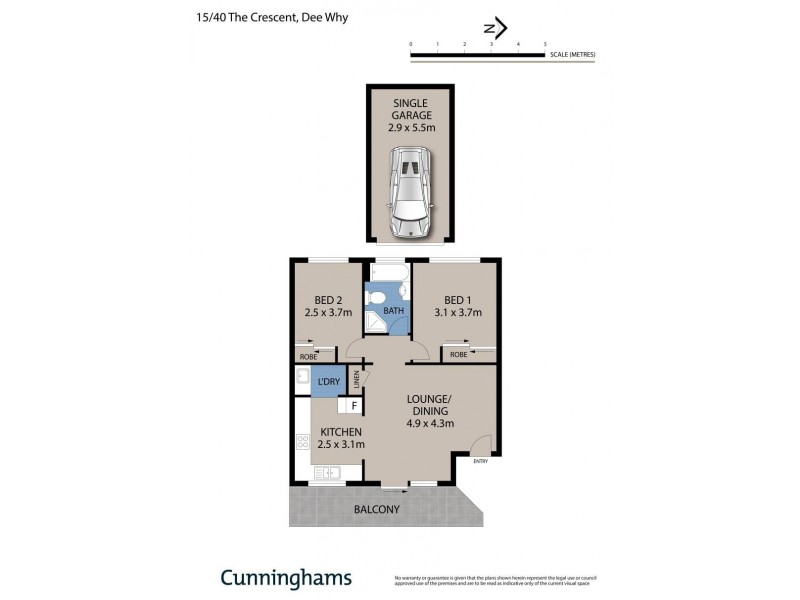 15/40 The Crescent, Dee Why NSW 2099 Floorplan