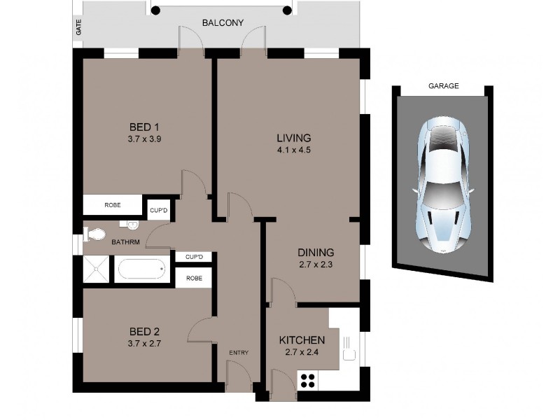 1/7 Fairlight Street, Manly NSW 2095 Floorplan