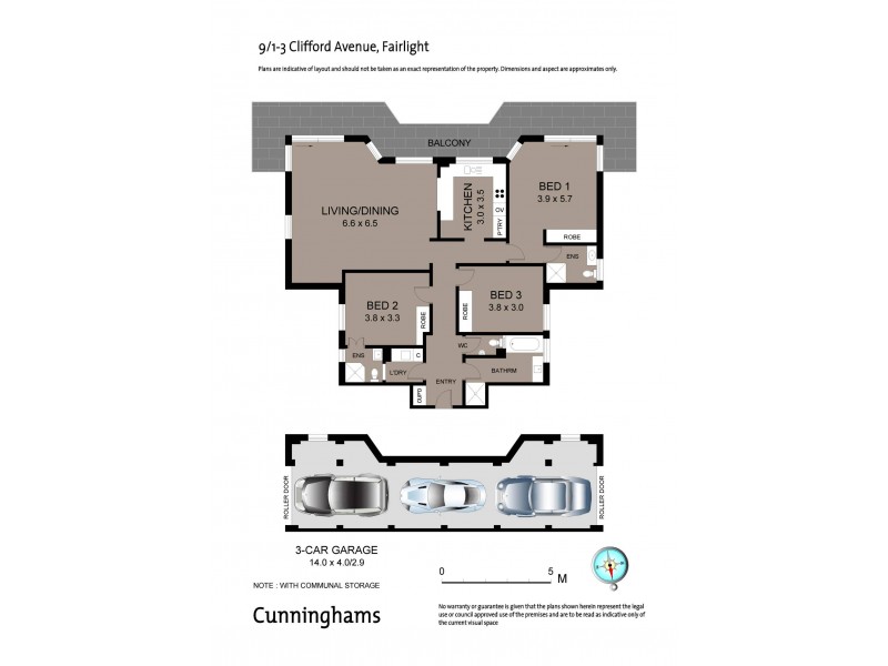 9/1-3 Clifford Avenue, Fairlight NSW 2094 Floorplan