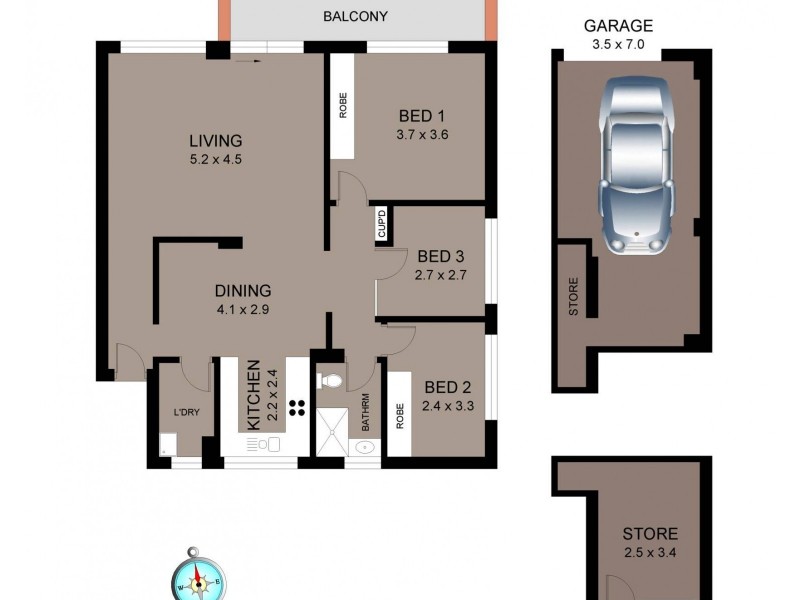 2/50 Roseberry Street, Manly Vale NSW 2093 Floorplan