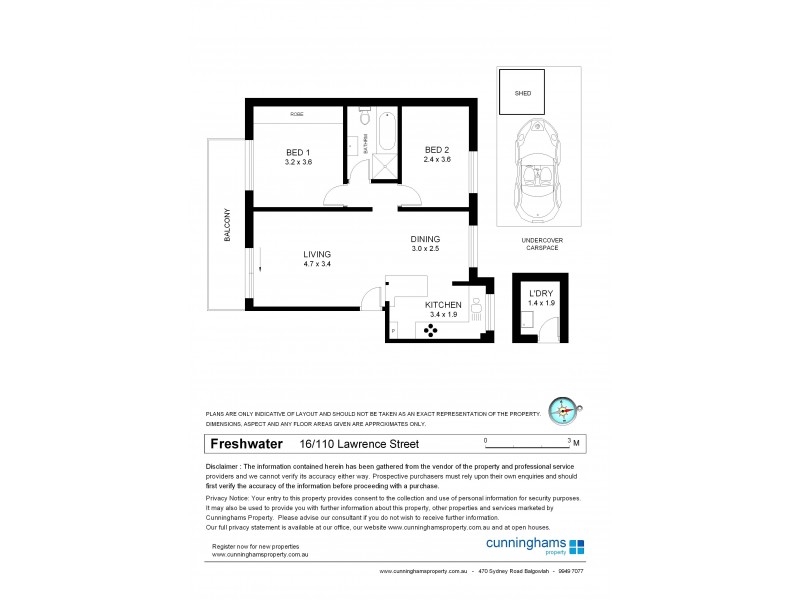 16/110 Lawrence Street, Freshwater NSW 2096 Floorplan