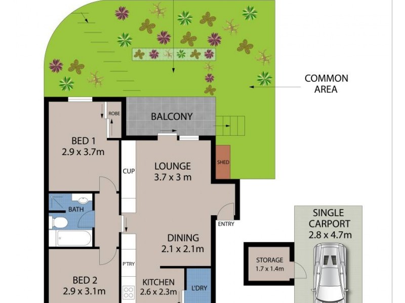 10/34 The Crescent, Dee Why NSW 2099 Floorplan