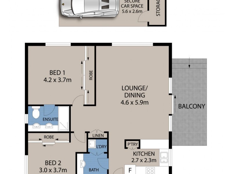 8/18-20 Banksia Street, Dee Why NSW 2099 Floorplan