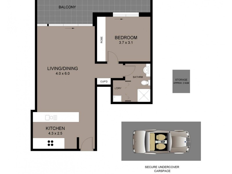 402/2 Sylvan Avenue, Balgowlah NSW 2093 Floorplan