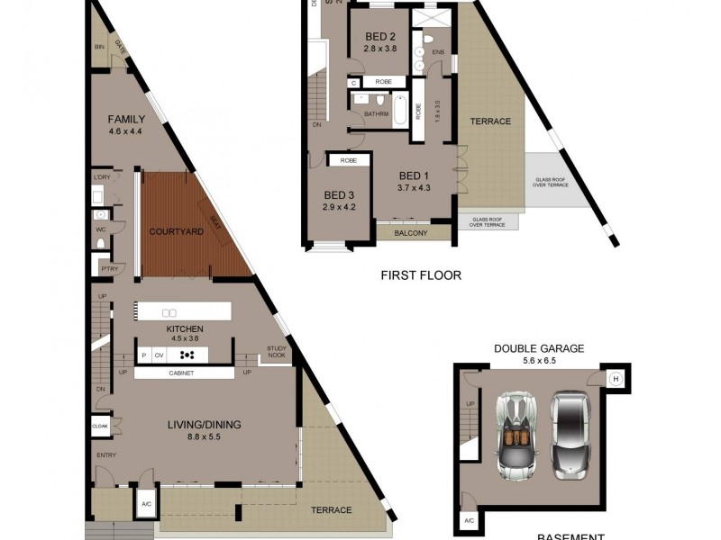 9/1 Cerretti Crescent, Manly NSW 2095 Floorplan