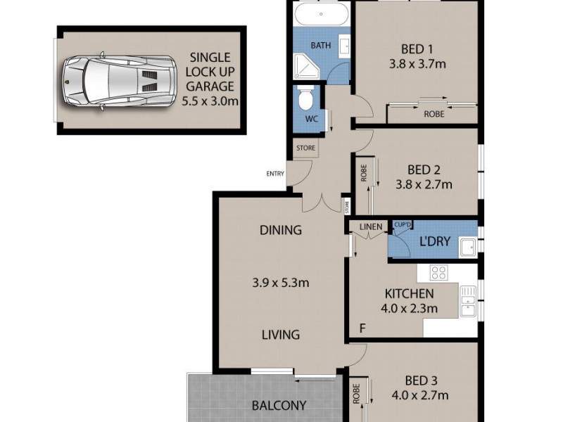 3/12 Regent Street, Dee Why NSW 2099 Floorplan