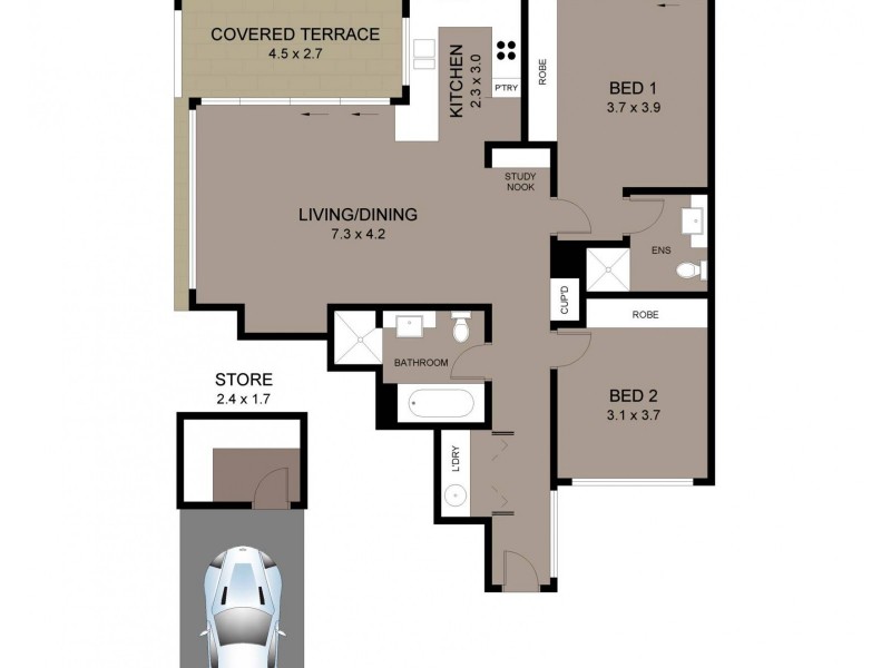 13/74 Pacific Parade, Dee Why NSW 2099 Floorplan