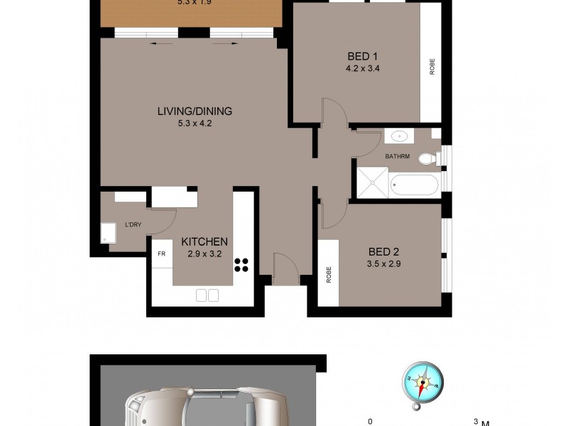 1/84 Pacific Parade, Dee Why NSW 2099 Floorplan