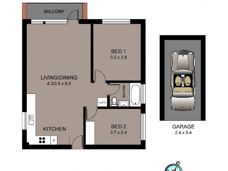 4/30 Eurobin Avenue, Manly NSW 2095 Floorplan