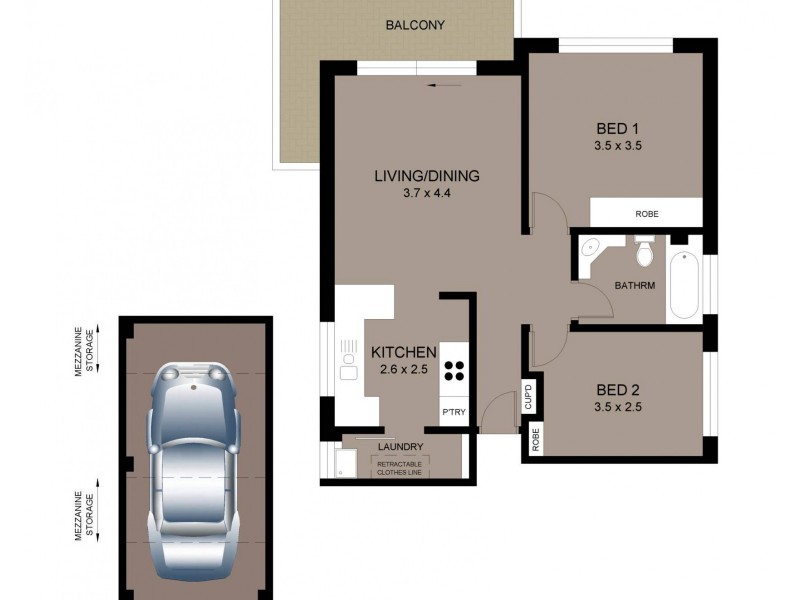 6/3 Stuart Street, Collaroy NSW 2097 Floorplan