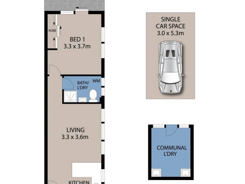 13/49 Howard Avenue, Dee Why NSW 2099 Floorplan