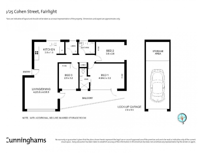 3/25 Cohen Street, Fairlight NSW 2094 Floorplan