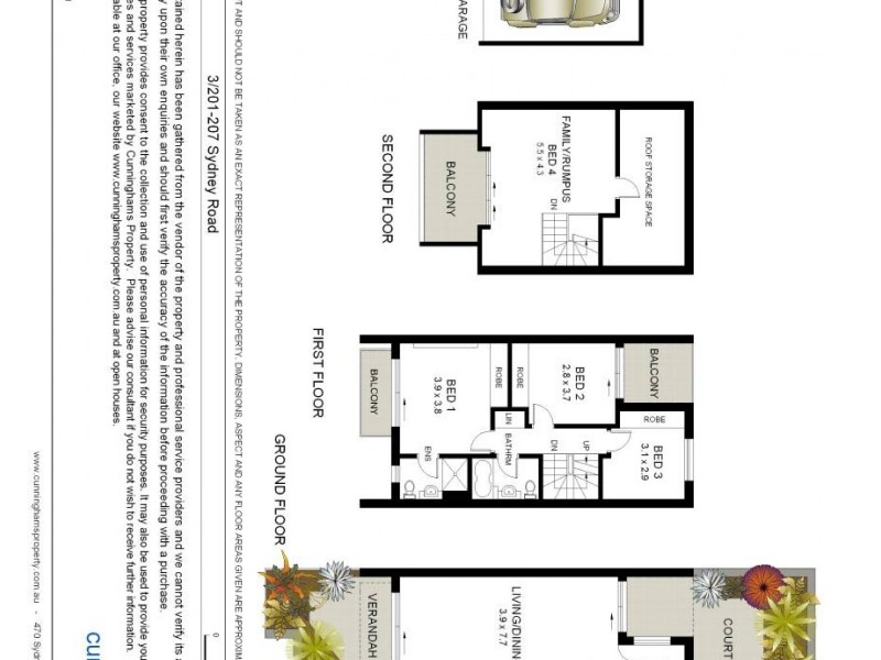 3/201-207 Sydney Road, Fairlight NSW 2094 Floorplan