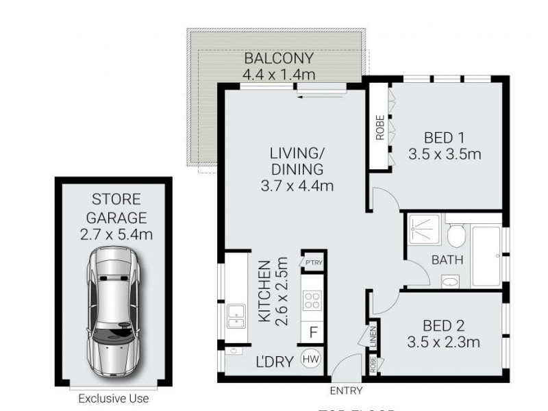 5/17 Stuart Street, Collaroy NSW 2097 Floorplan