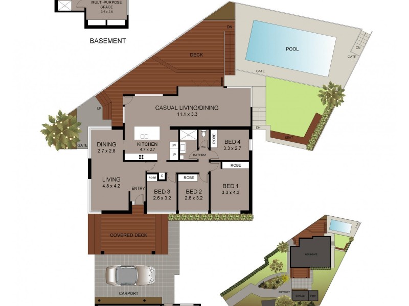 4 Gilai Place, Allambie Heights NSW 2100 Floorplan