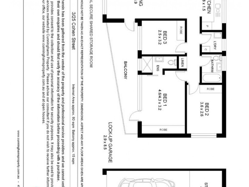 3/25 Cohen Street, Fairlight NSW 2094 Floorplan