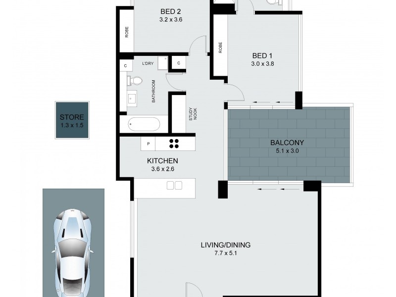 6/48 Crown Road, Queenscliff NSW 2096 Floorplan