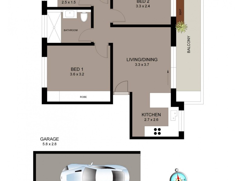 5/3 Stuart Street, Collaroy NSW 2097 Floorplan