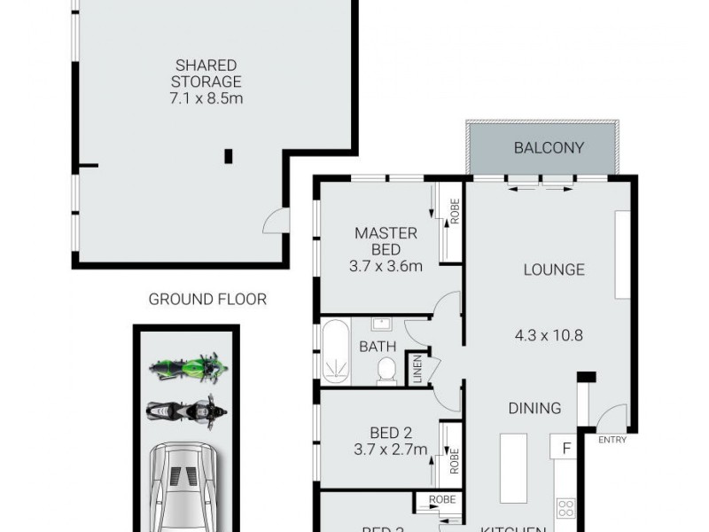 11/189 Sydney Road, Fairlight NSW 2094 Floorplan