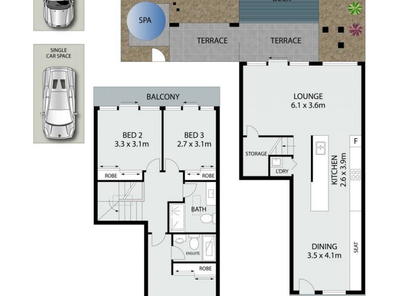 9/82b Old Pittwater Road, Brookvale NSW 2100 Floorplan