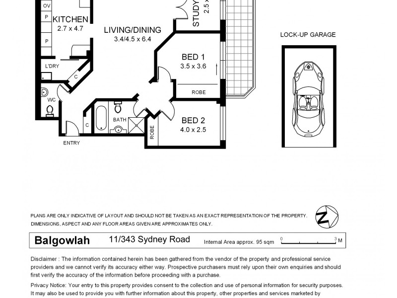 11/343 Sydney Road, Balgowlah NSW 2093 Floorplan