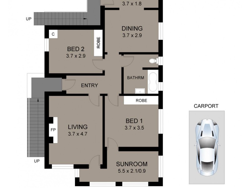 2/27 Griffiths Street, Fairlight NSW 2094 Floorplan