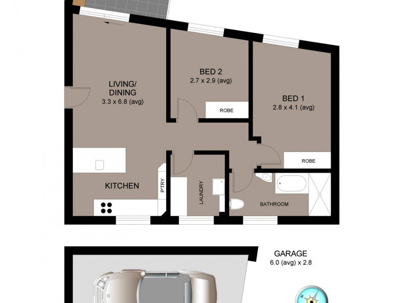 9/38 Burchmore Road, Manly Vale NSW 2093 Floorplan