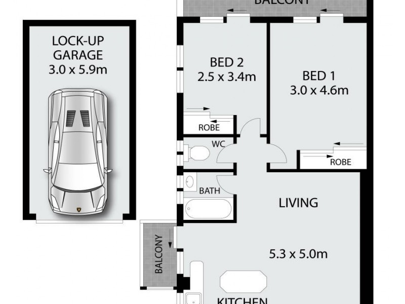 3/104 Howard Avenue, Dee Why NSW 2099 Floorplan