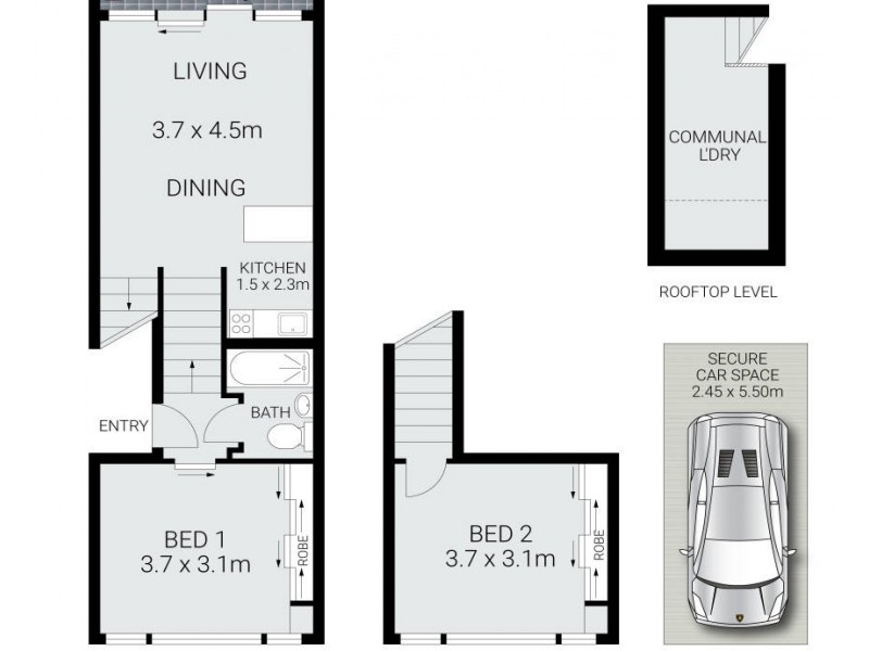 934/22 Central Avenue, Manly NSW 2095 Floorplan