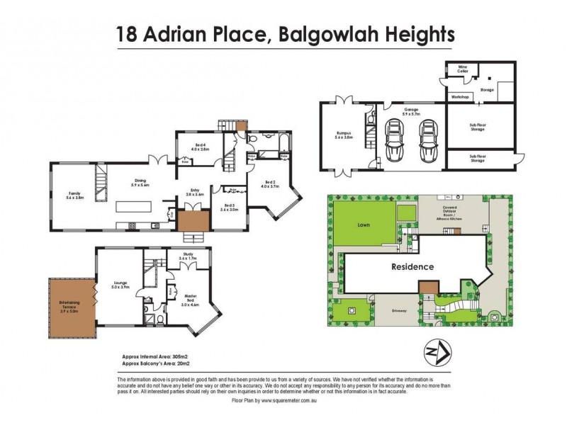 18 Adrian Place, Balgowlah Heights NSW 2093 Floorplan