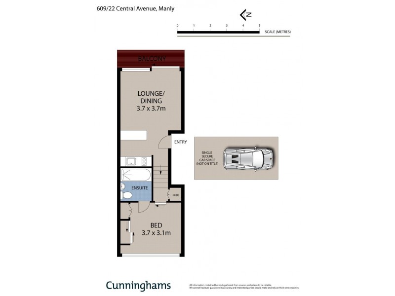 609/22 Central Avenue, Manly NSW 2095 Floorplan