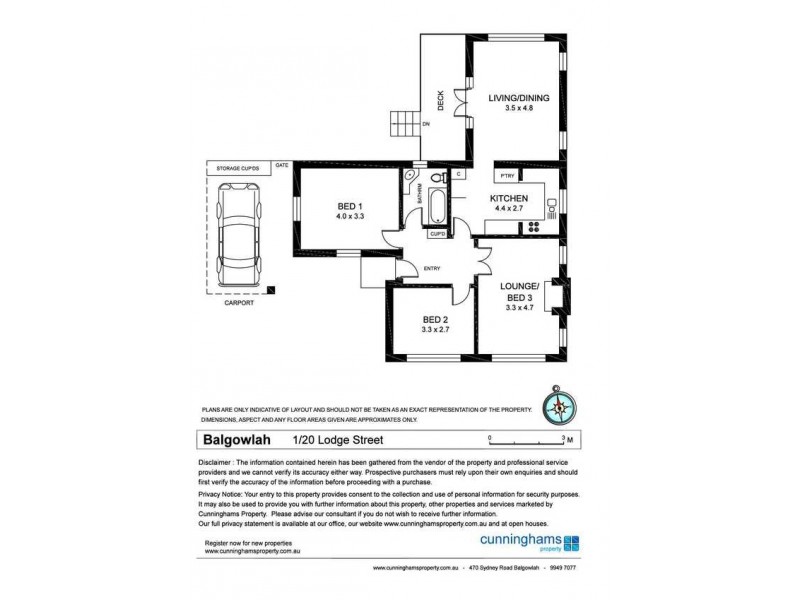 1/20 Lodge Street, Balgowlah NSW 2093 Floorplan