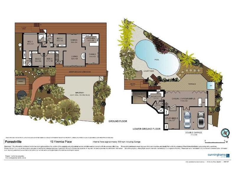 13 Yiremba Place, Forestville NSW 2087 Floorplan